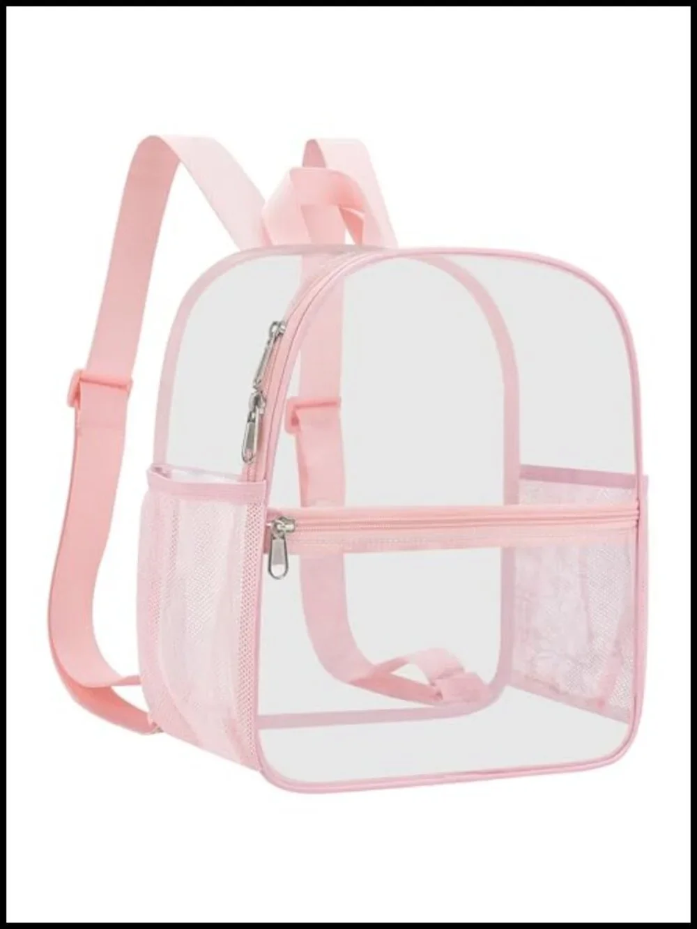 Clear Stadium Approved Backpack Waterproof PVC Adjustable Strap